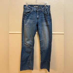 BKE Justin 32L 34” inseam Bootcut Mens Jeans Medium Wash EUC